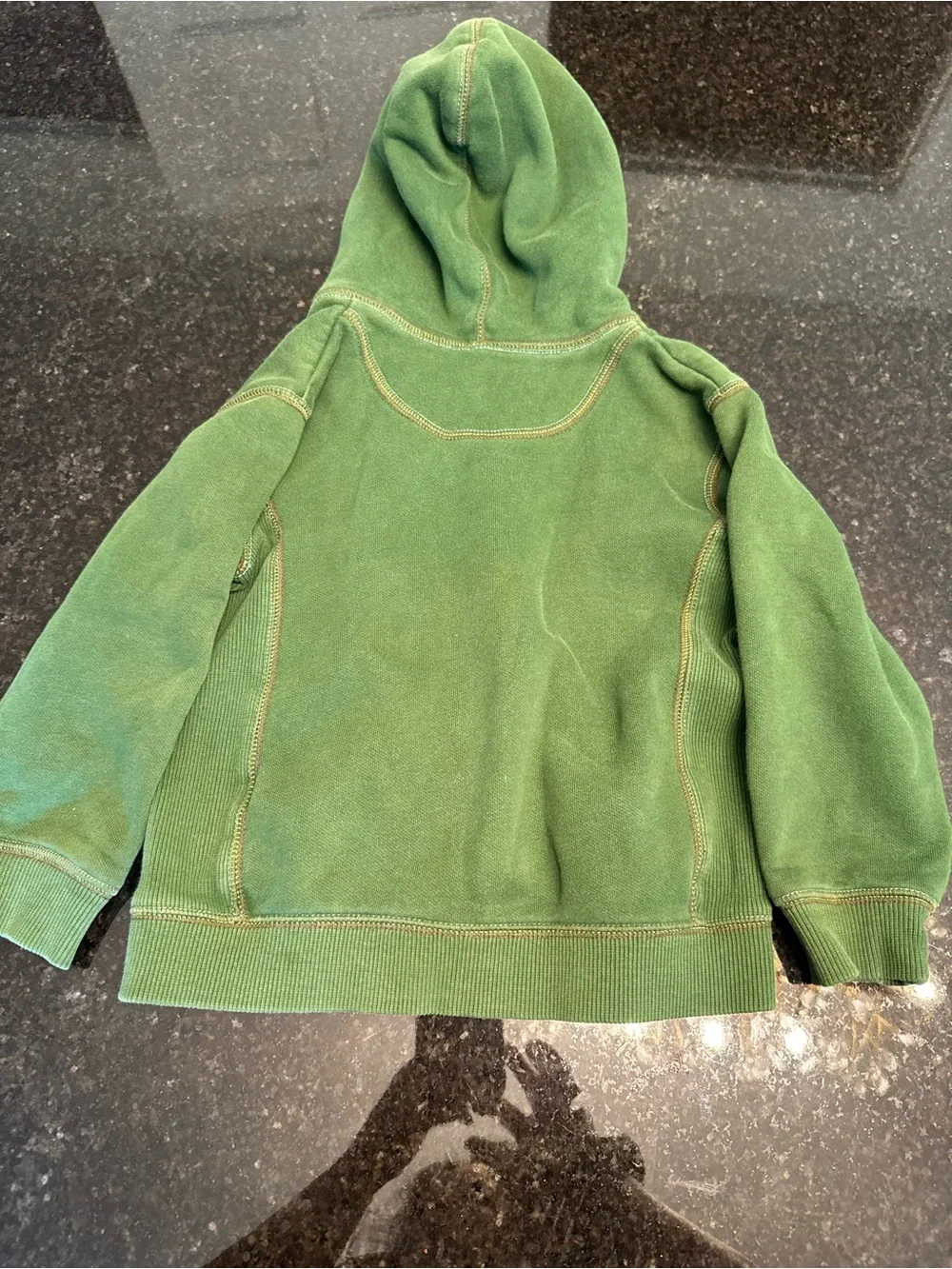OshKosh B'gosh Green Hooded Zip-Up Sweatshirt with Patch